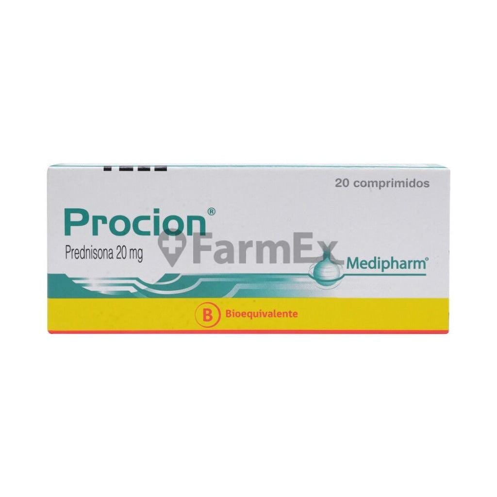 Procion 20 mg x 20 comprimidos susc-1 de 5 meses Farmex-Suscripciones-Persistente